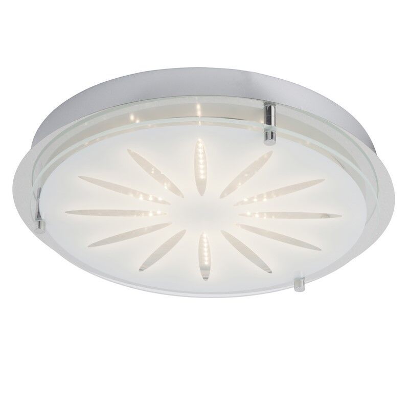 Glas vägglampa krom, Danae, 15W, 3000K LED Glas vägglampa krom, Danae, 15W, 3000K LED