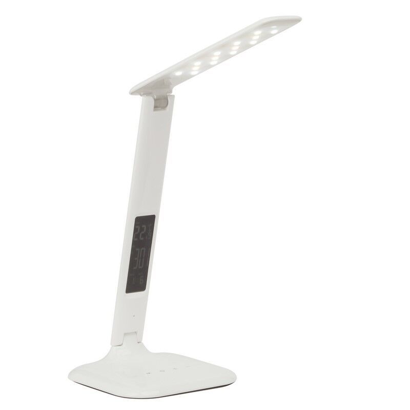 Modern skrivbordslampa vit, Naila, 5W, varm till kall vit justerbar LED, med beröringsdimmer