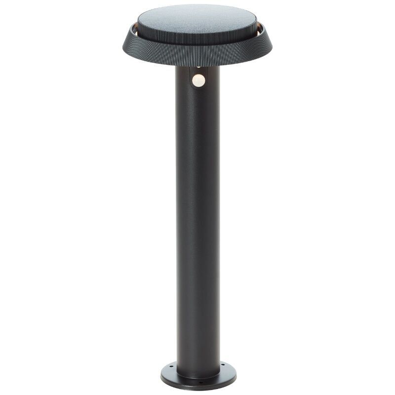 Metall golvlampa utomhus solcell svart, Ridvan, 4W, 3000K LED, IP44