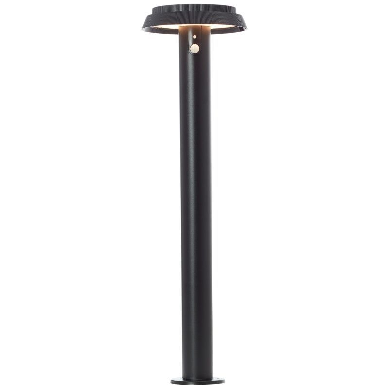 Metall golvlampa utomhus solcell svart, Ridvan, 4W, 3000K LED, IP44