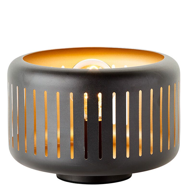 Industri bordslampa svart, Veronika, med brytare