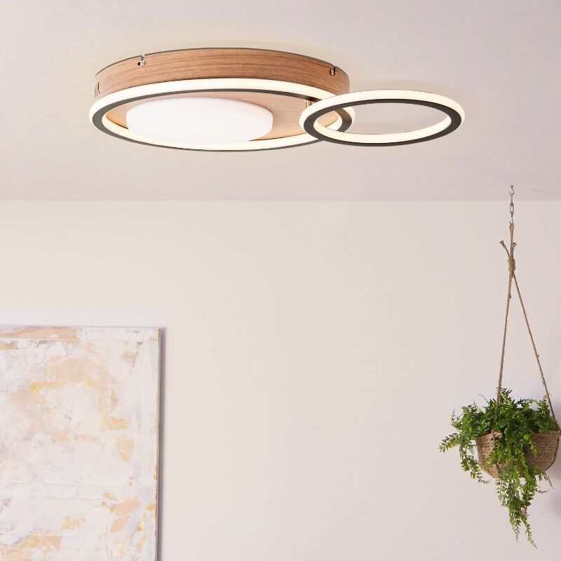Modern plafond svart, Georgios, 48W, 3000K LED Modern plafond svart, Georgios, 48W, 3000K LED