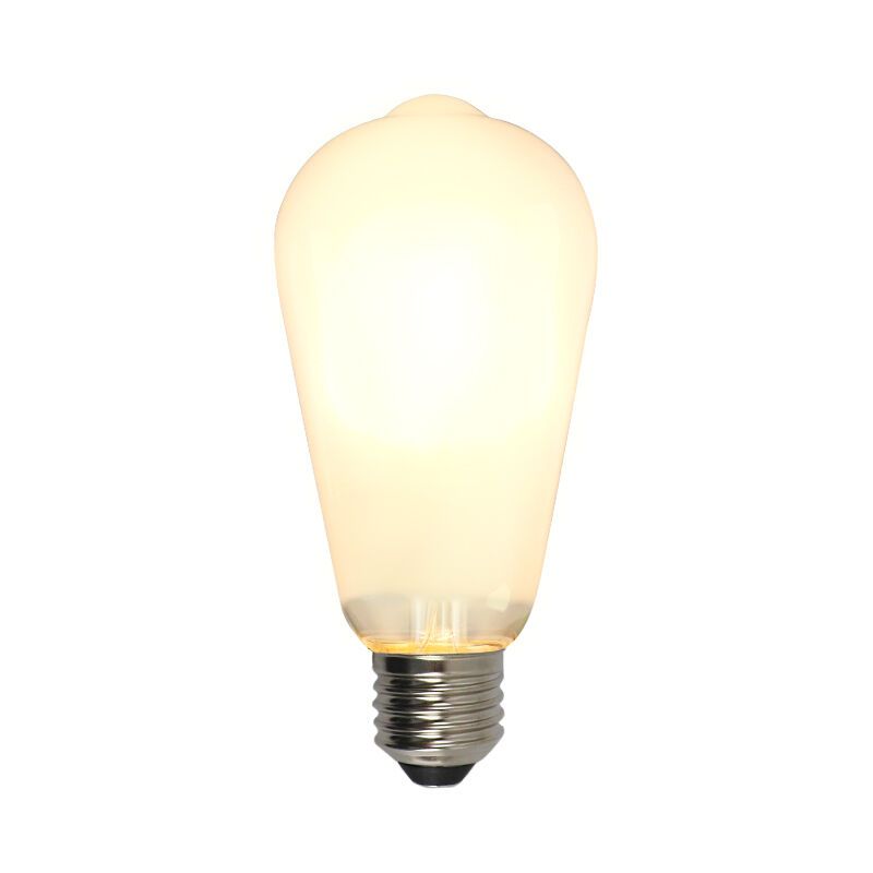 Dimbar Olucia E27 Edison LED lampa, ST58, 5w, Vitt glas, 2700k