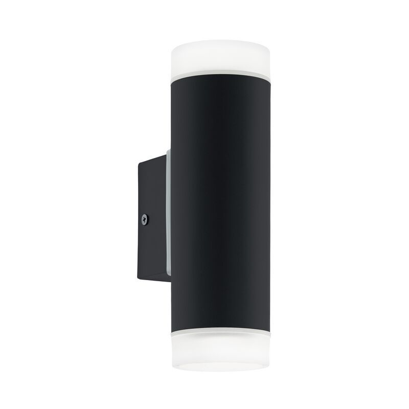 Svart modern up down vägglampa stål, Marlies, IP44 Svart modern up down vägglampa stål, Marlies, IP44