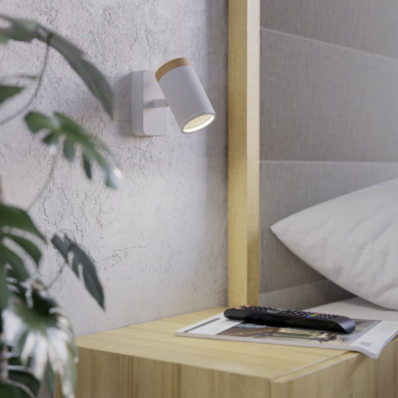 Vit modern väggspotlight stål, Consuma, IP44