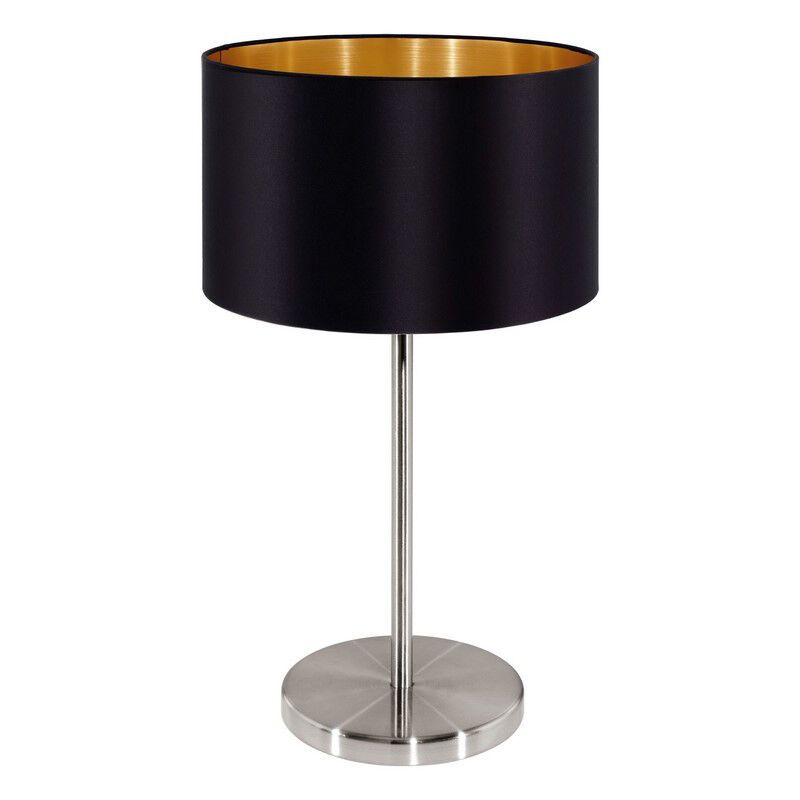 Guld modern bordslampa tyg, Terme, med brytare