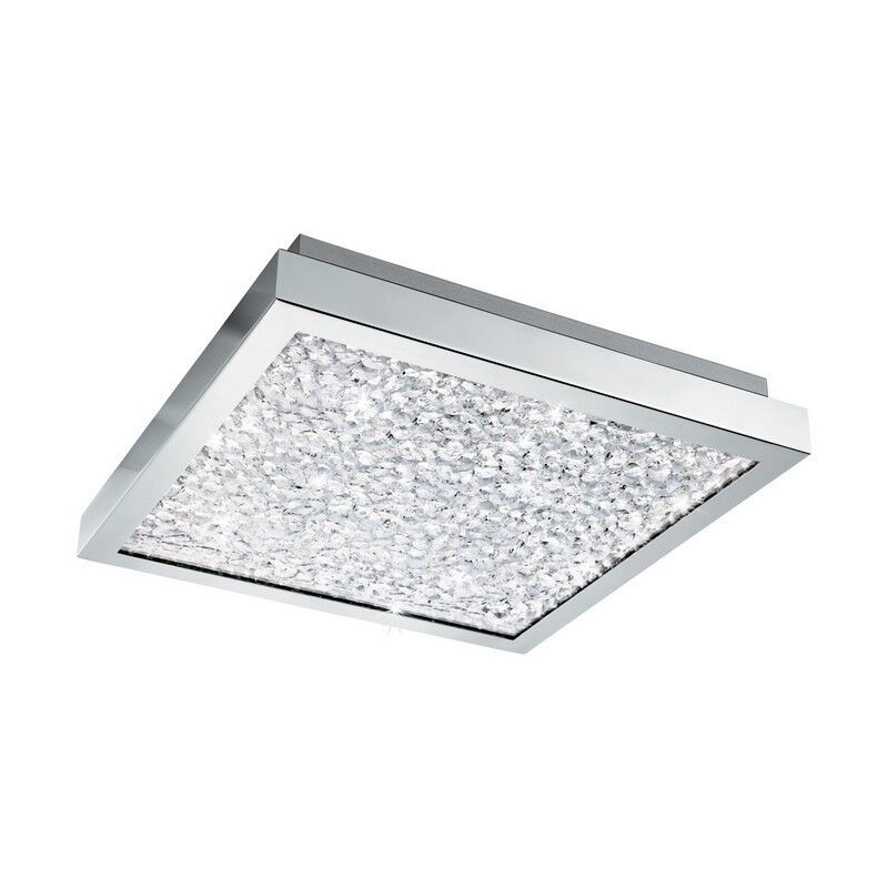 Krom design taklampa glas, Aarnoud, 16W, 4000K LED