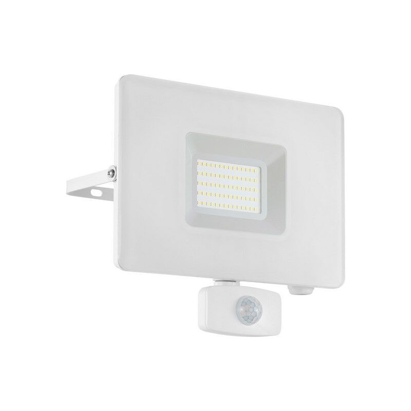 Vit utomhus vägglampa med rörelsesensor aluminium, Joey, IP44