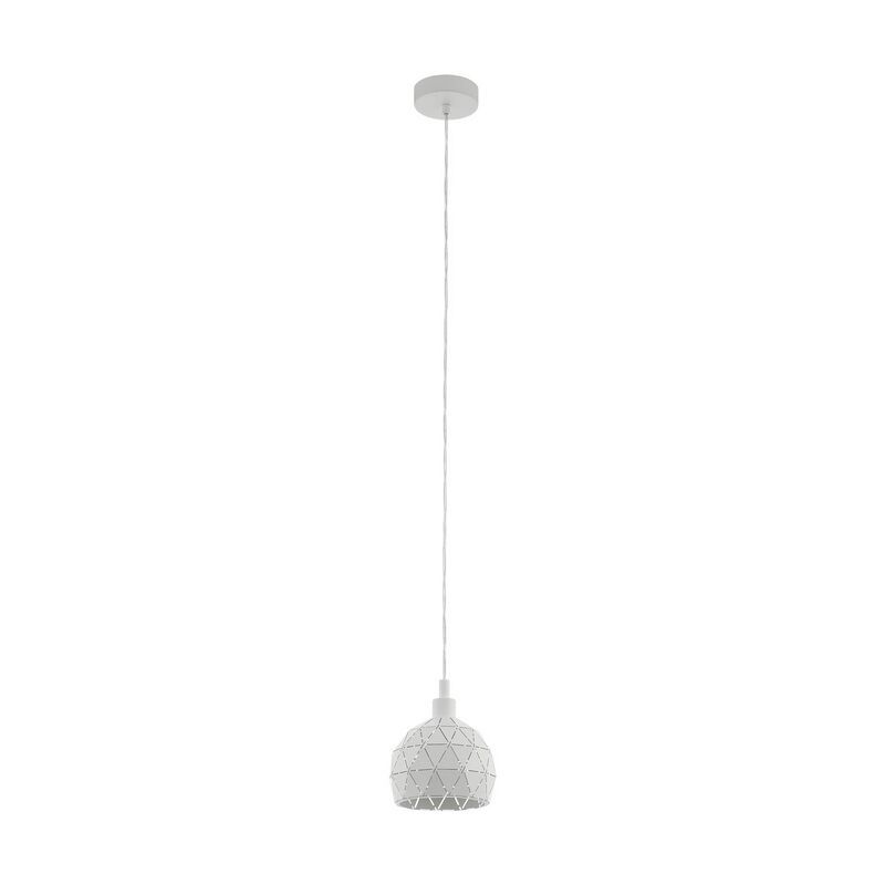 Vit modern fönsterlampa stål, Silva