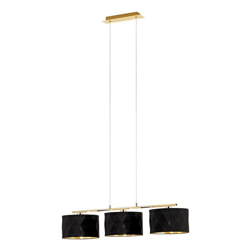 Svart design fönsterlampa tyg, Wessel