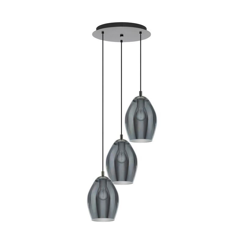 Grå design fönsterlampa glas, Nikky