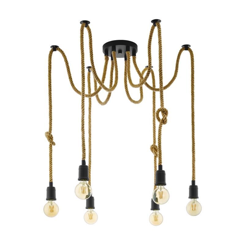 Svart industri fönsterlampa stål, Simeon