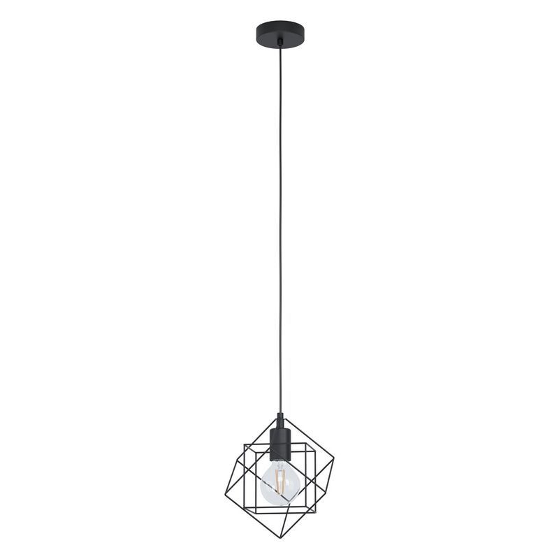 Svart industri fönsterlampa stål, Aemilius