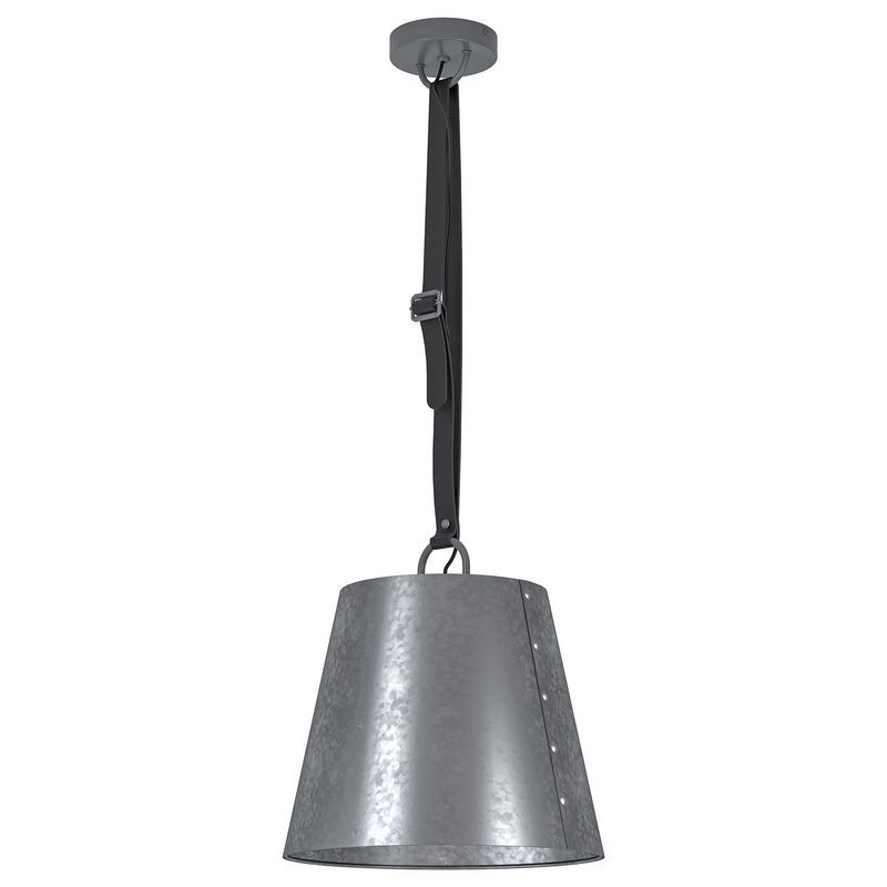 Grå industri fönsterlampa stål, Maichel