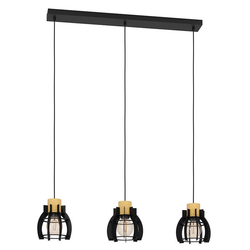 Svart retro fönsterlampa aluminium, Redouan