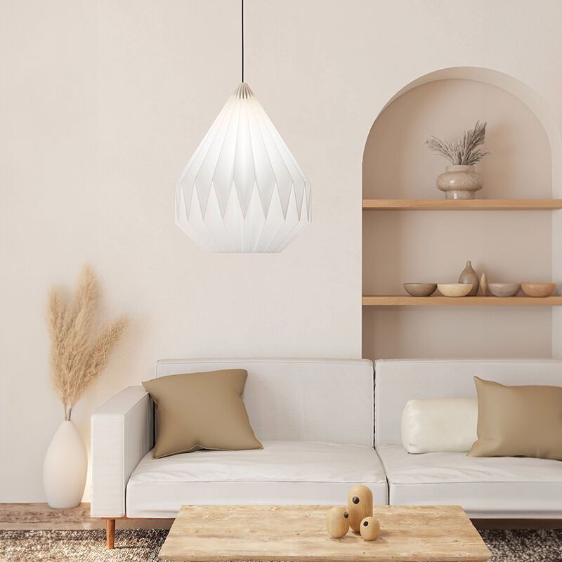Papper fönsterlampa vit, Leco
