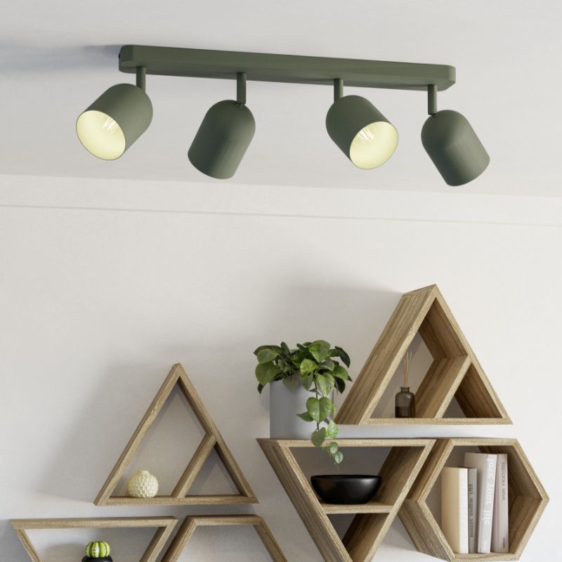 Grön vintage taklampa stål, Tjitte Grön vintage taklampa stål, Tjitte