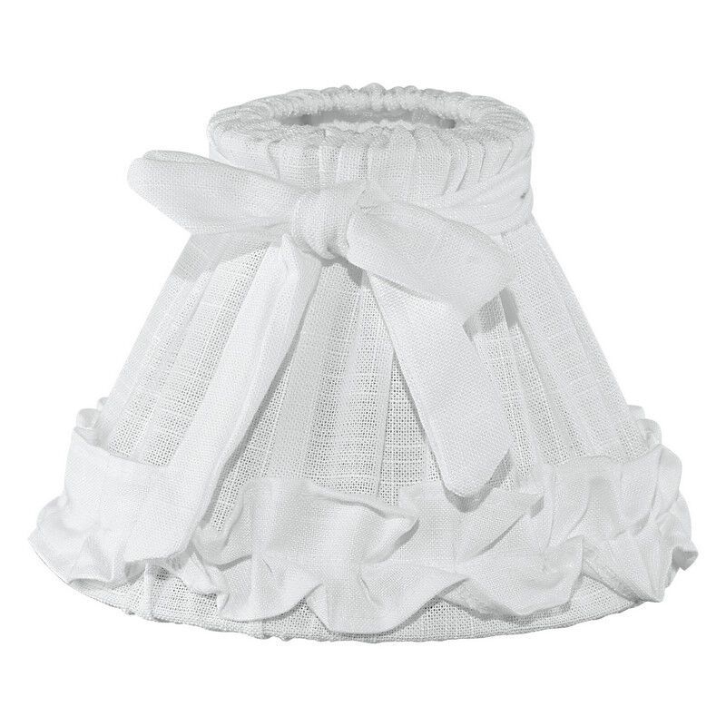 Vit klassisk lampskärm tyg, Noah