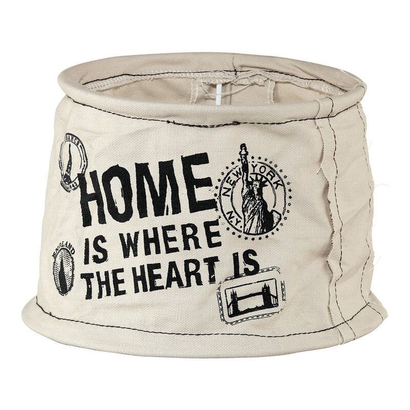 Lantlig lampskärm Noah Textile/Linne Mörkgrå