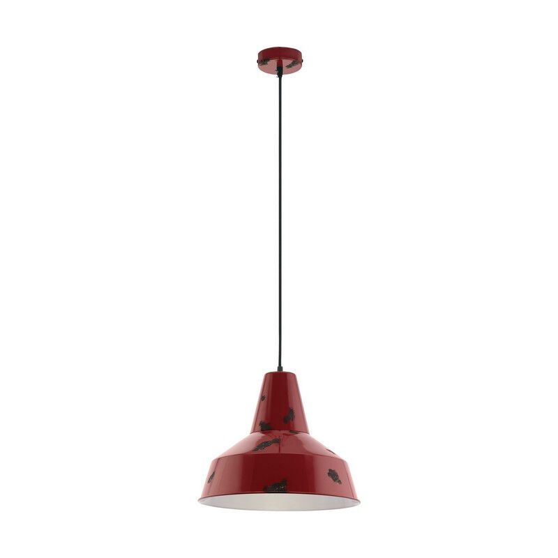 Röd retro fönsterlampa metall, Praia