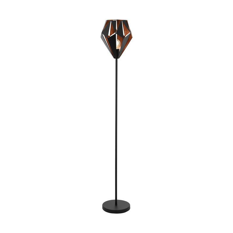 Svart modern golvlampa metall, Acri, med brytare Svart modern golvlampa metall, Acri, med brytare