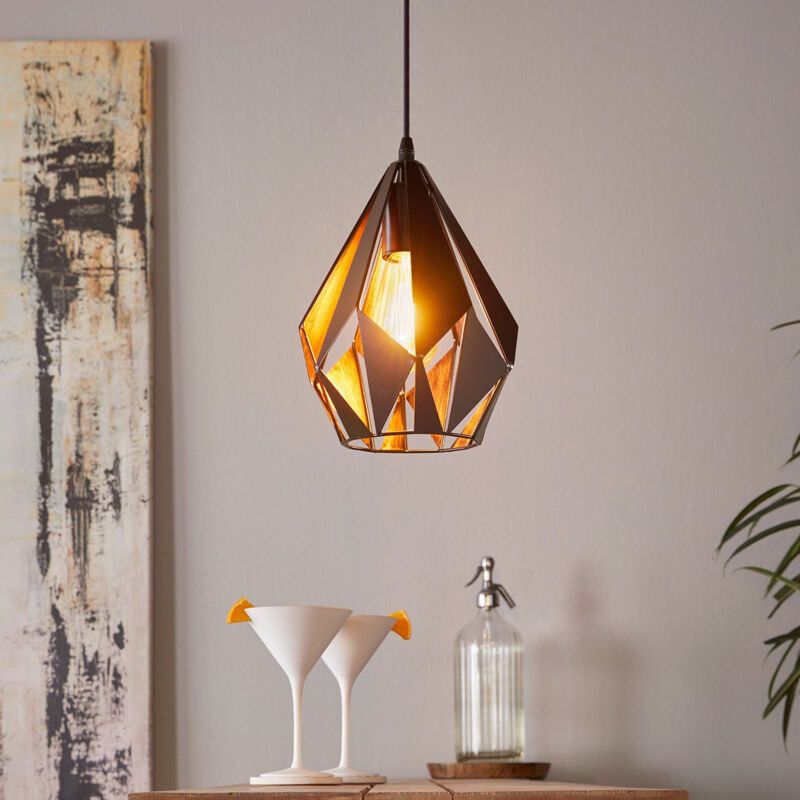 Svart design fönsterlampa metall, Acri