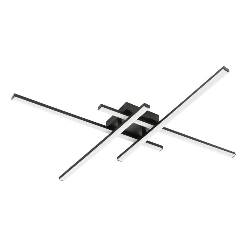 Svart design plafond plast, Vidya, 20W, 4000K LED, 3 stegs dimmer