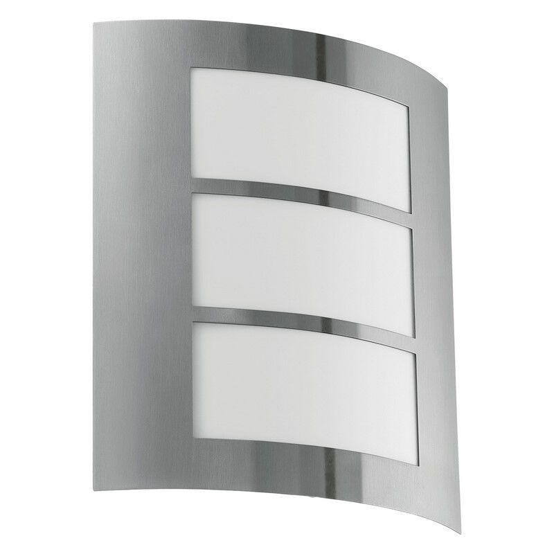Silver utelampa plast, Elyana, IP44