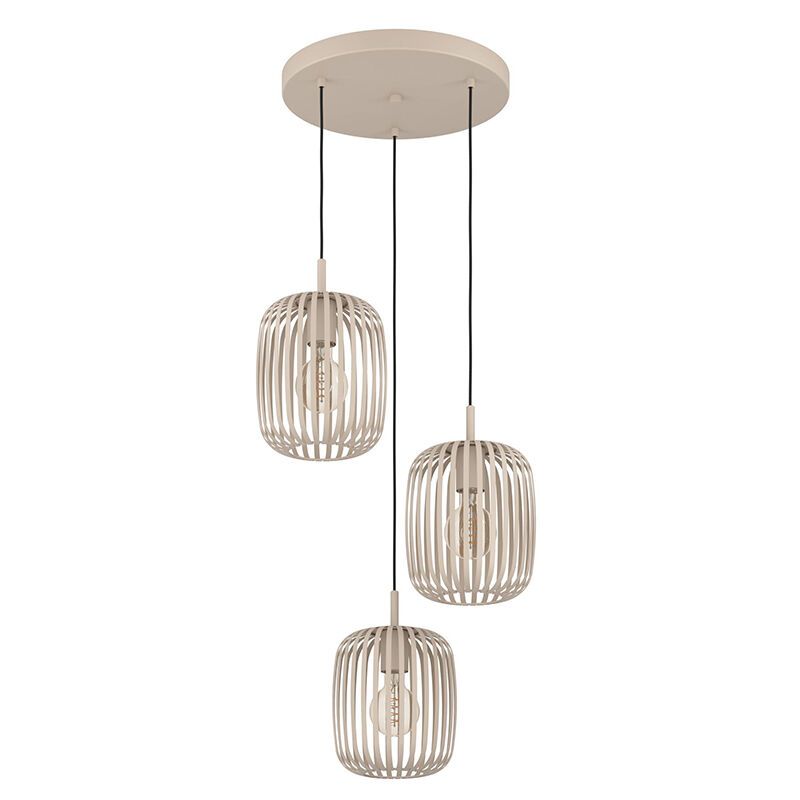 Beige industri fönsterlampa stål, Pietro