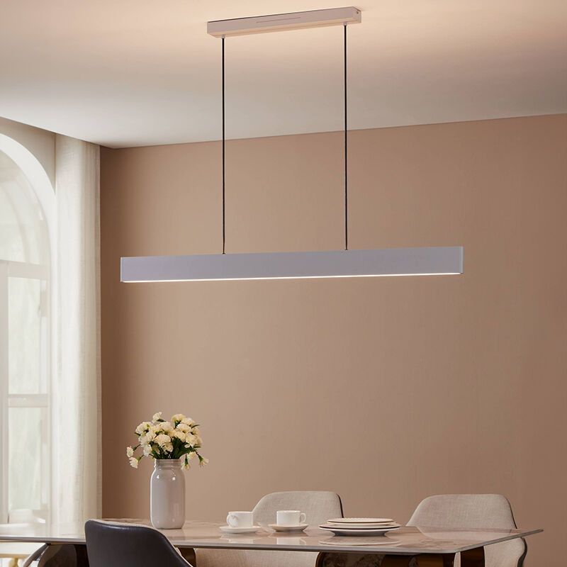 Grå modern smart fönsterlampa aluminium, Andrew, 19W, varm till kall vit justerbar LED