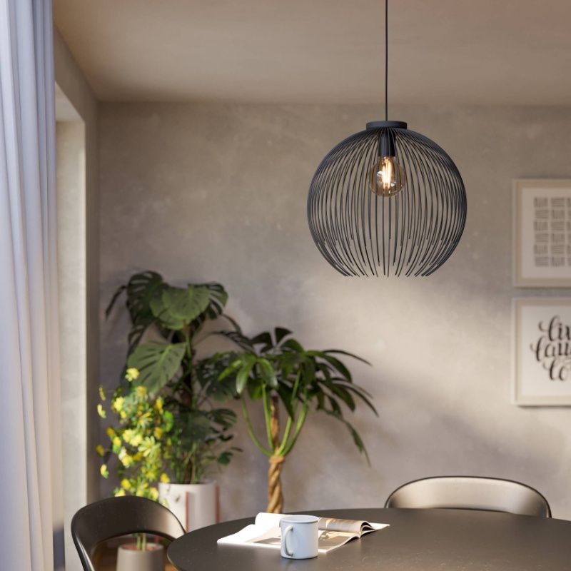 Svart industri fönsterlampa stål, Keimpe