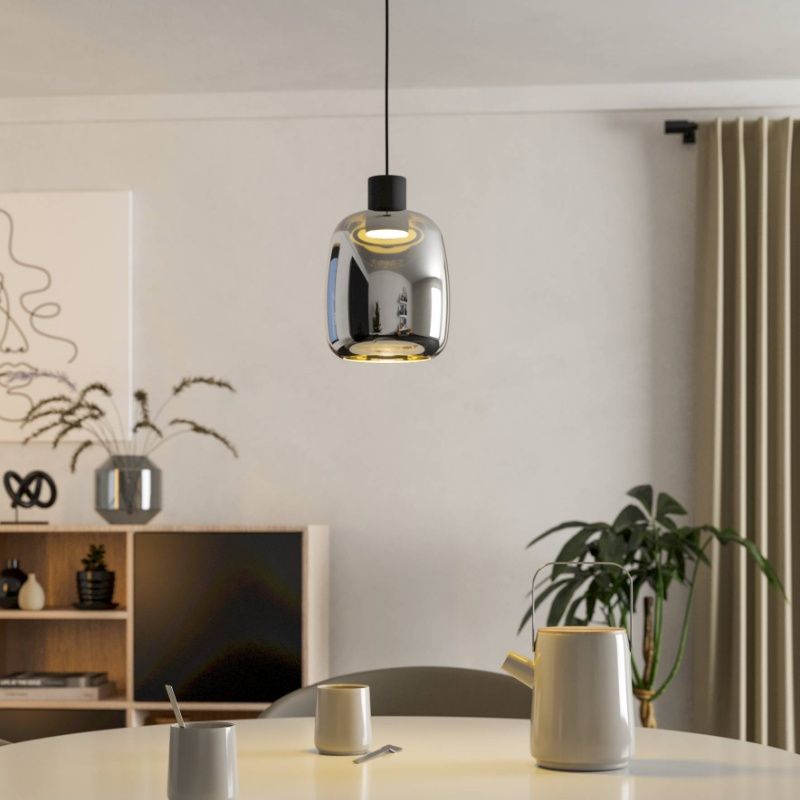 Svart modern smart fönsterlampa glas, Tamika, 3,7W, RGBW LED Svart modern smart fönsterlampa glas, Tamika, 3,7W, RGBW LED