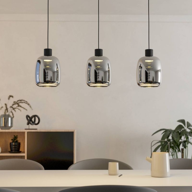 Svart modern smart fönsterlampa glas, Tamika, 3,7W, RGBW LED