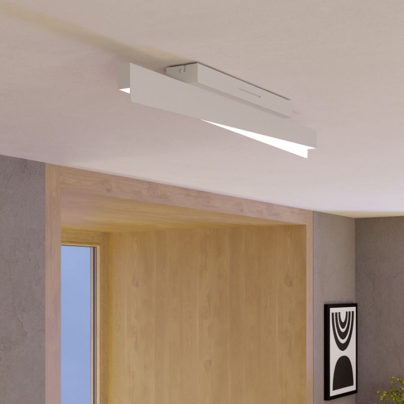 Vit design smart taklampa plast, Birkan, 13,5W, RGBW LED, met fjärrkontroll Vit design smart taklampa plast, Birkan, 13,5W, RGBW LED, met fjärrkontroll
