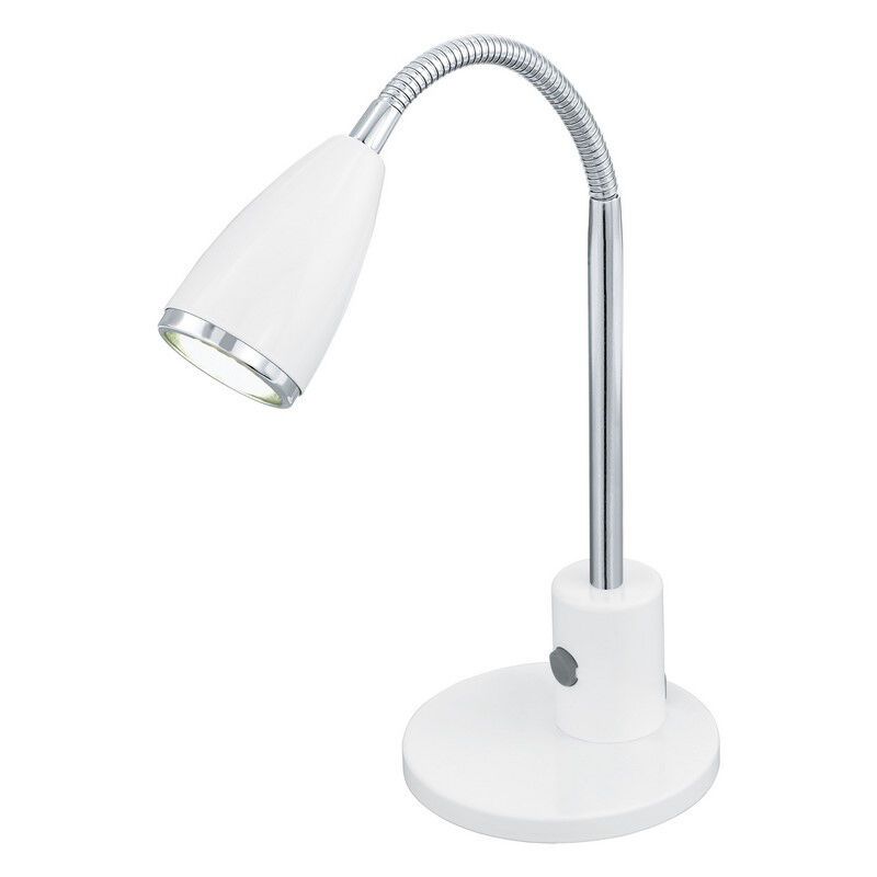 Vit bordslampa metall, Said, med brytare Vit bordslampa metall, Said, med brytare