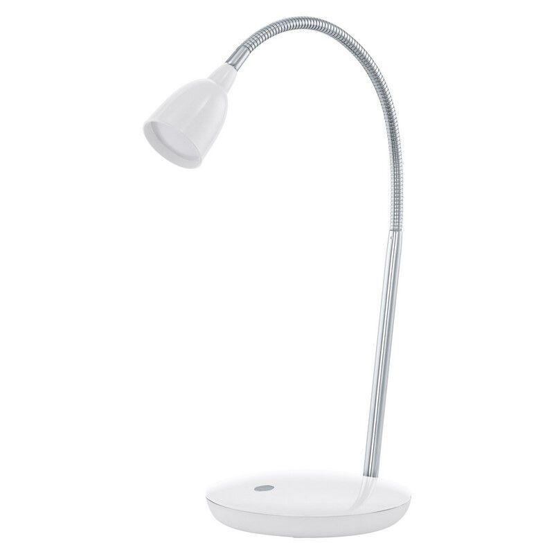 Vit skrivbordslampa plast, Matteo, 3W, 3000K LED, med brytare