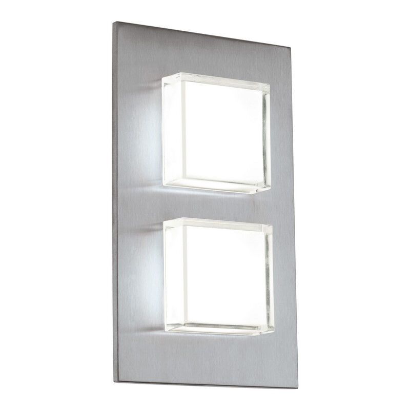 Silver modern utelampa rostfritt stål, Jorien, 3W, 3000K LED, IP44
