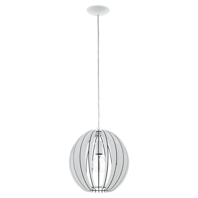 Vit rustik fönsterlampa trä, Bergama