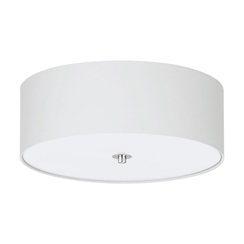 Vit modern taklampa tyg, Abano Vit modern taklampa tyg, Abano