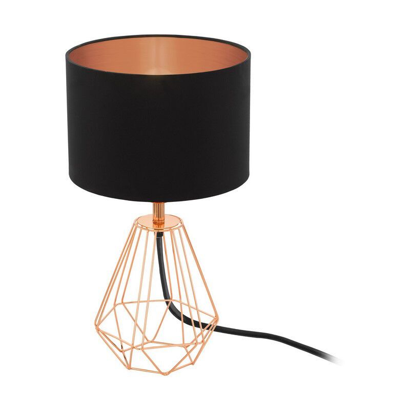 Koppar design bordslampa tyg, Acri, med brytare