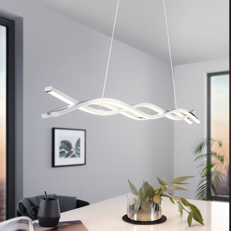 Krom modern fönsterlampa aluminium, Arantxa, 13W, 3000K LED