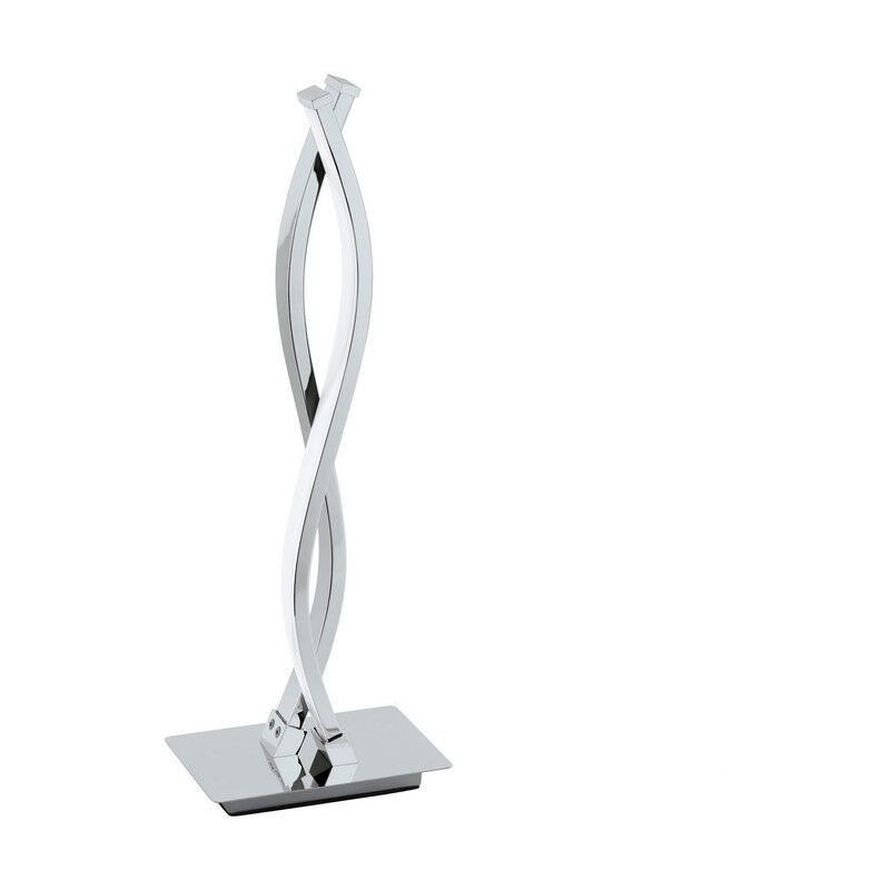 Krom modern bordslampa aluminium, Arantxa, 5W, 3000K LED, med brytare Krom modern bordslampa aluminium, Arantxa, 5W, 3000K LED, med brytare