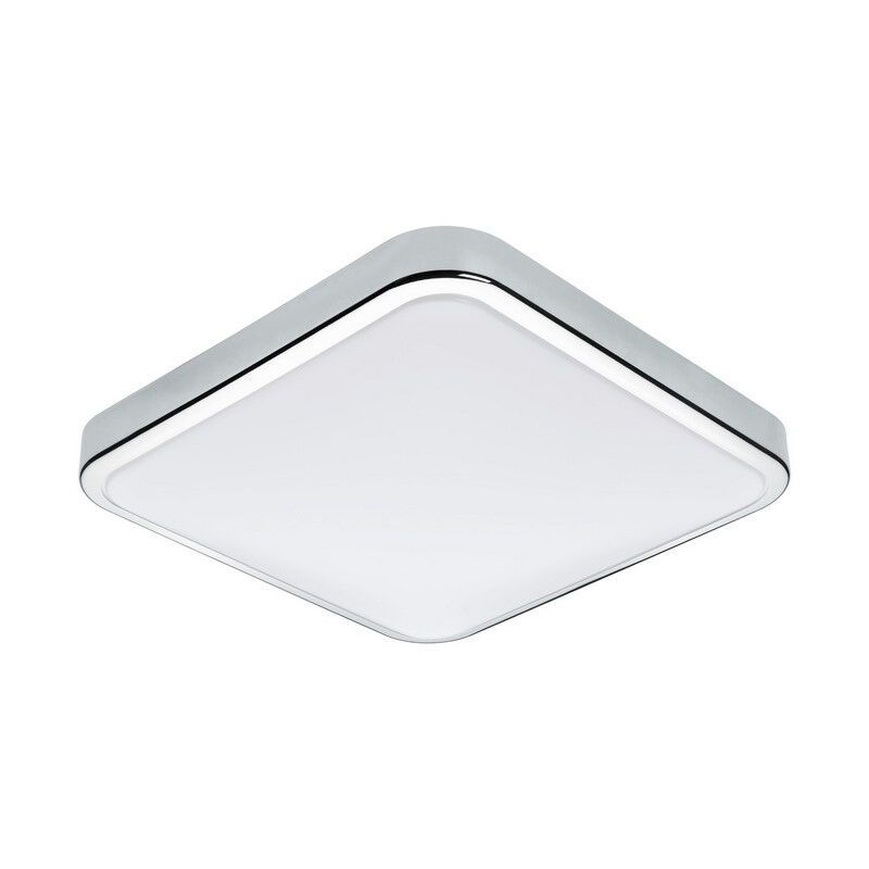 Krom vägglampa plast, Beyza, 16W, 3000K LED, IP44 Krom vägglampa plast, Beyza, 16W, 3000K LED, IP44