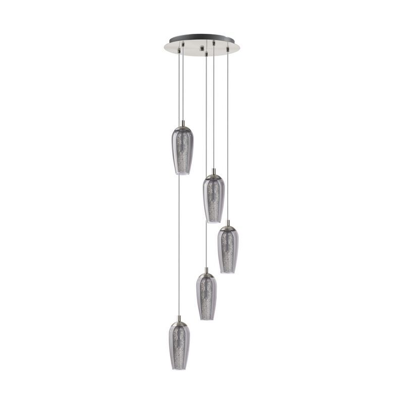 Nickel design fönsterlampa glas, Olcay