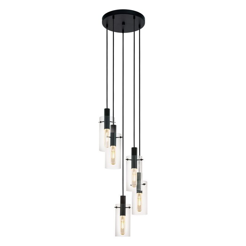 Svart modern fönsterlampa glas, Jovanni Svart modern fönsterlampa glas, Jovanni