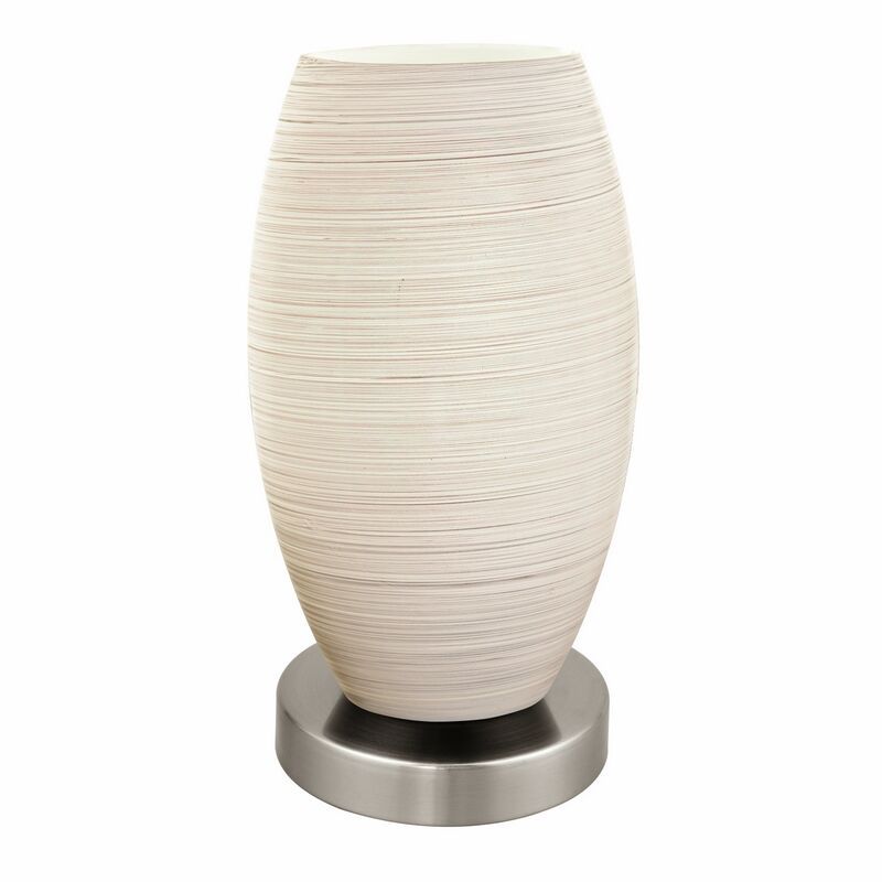 Nickel design bordslampa stål, Angelino, med brytare