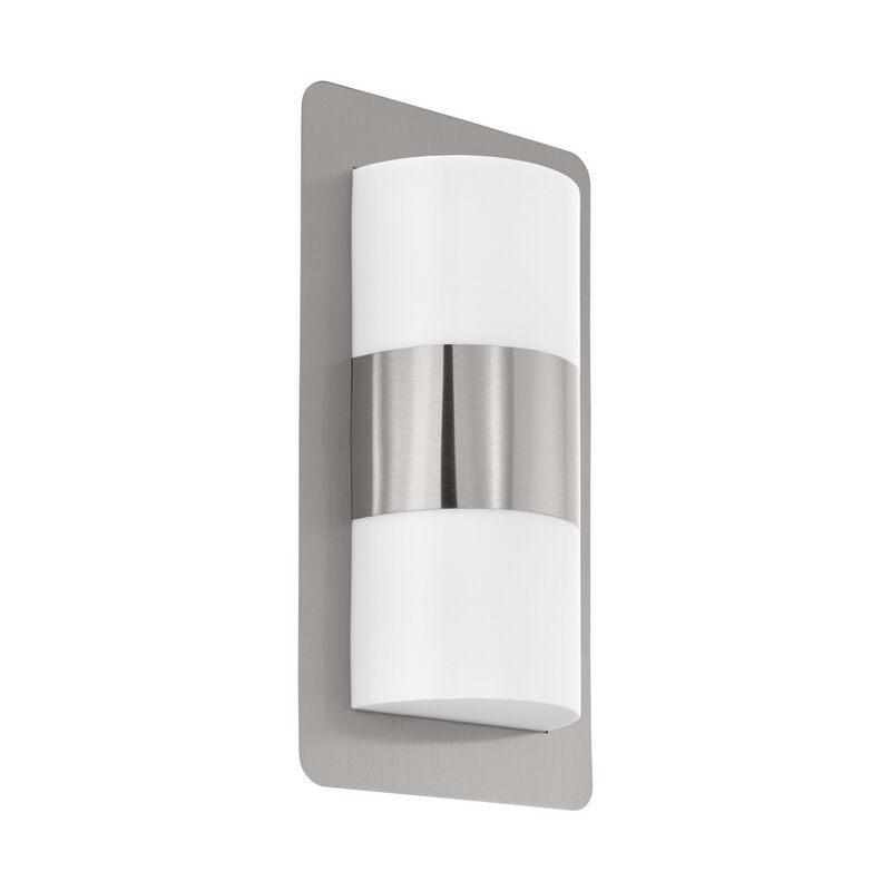 Silver modern utelampa rostfritt stål, Maika, IP44