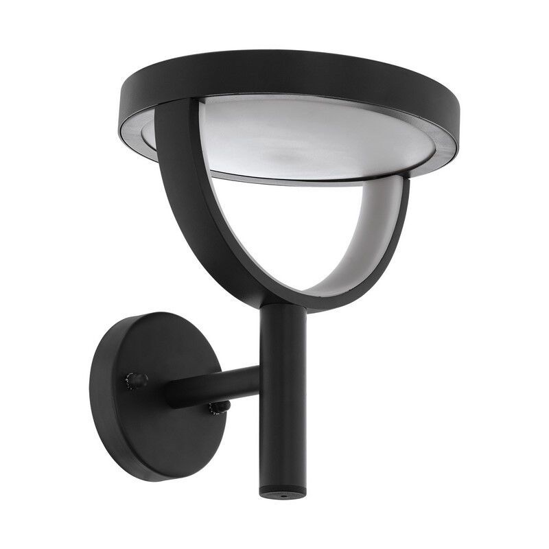 Svart modern utelampa aluminium, Funs, 15W, varm till kall vit justerbar LED, IP44 Svart modern utelampa aluminium, Funs, 15W, varm till kall vit justerbar LED, IP44