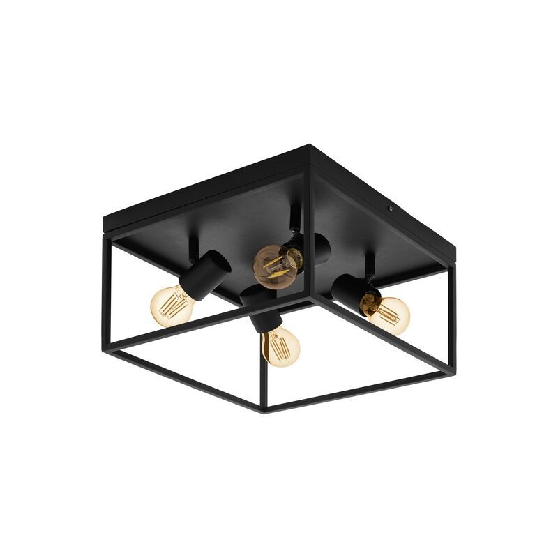 Svart industri plafond stål, Tyrza Svart industri plafond stål, Tyrza