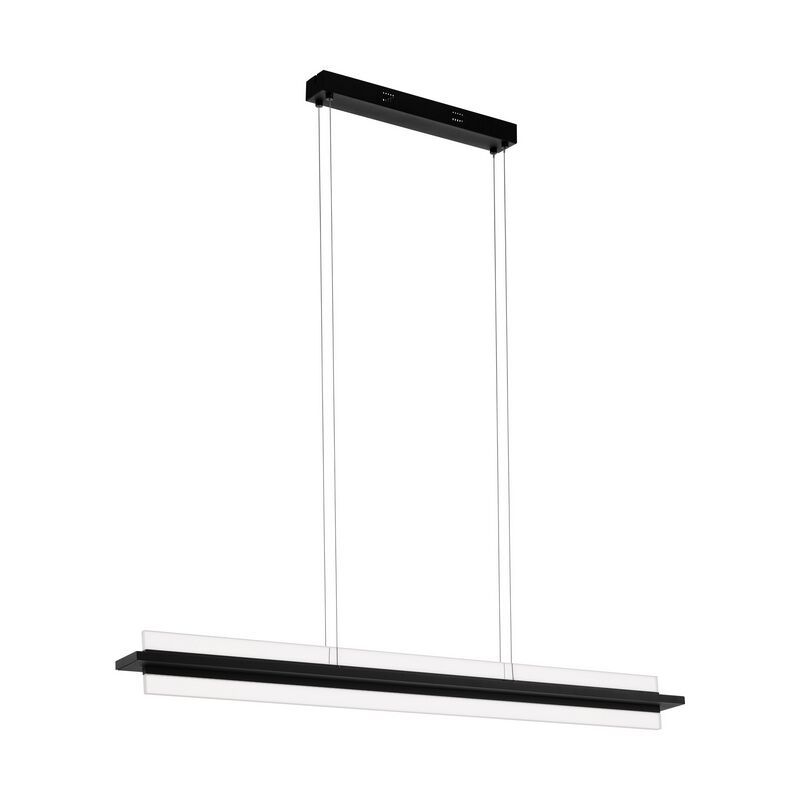 Svart modern fönsterlampa aluminium, Twan, 14W, 3000K LED